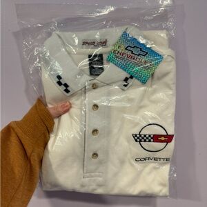 NIB‎ embroidered corvette polo